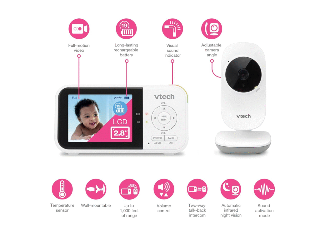 Best Baby Monitors 2025: Top Picks & Buying Guide VTech VM819 Baby Monitor - the baby edge