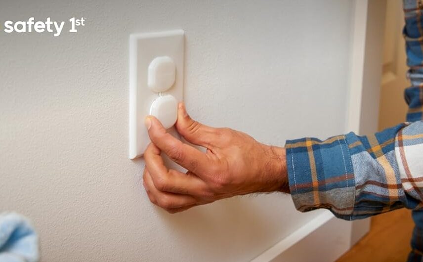 10 Reasons Safety 1st Electrical Outlet Baby Proof Covers Are a Must Have for Every Home safe nursery with visible outlet covers installation baby edge
