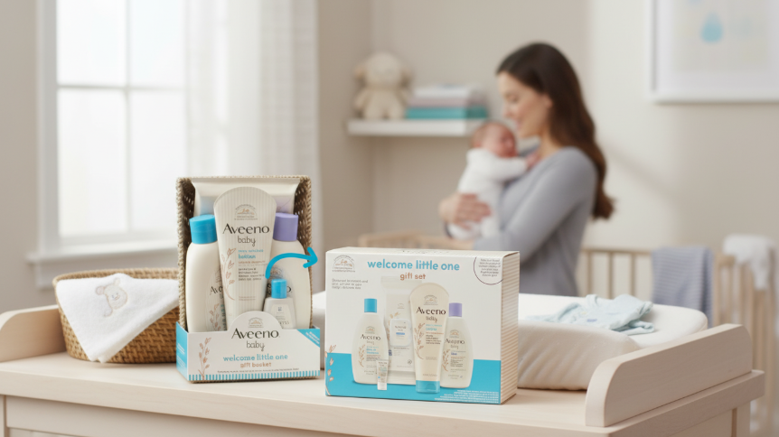 aveeno baby welcome little one gift set items