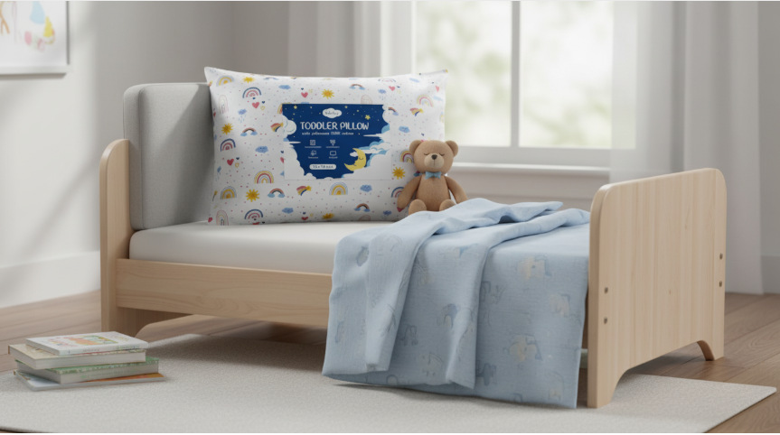 babebay toddler pillow rainbow design, toddler pillows