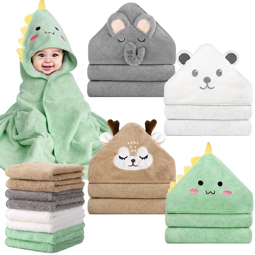 candyhome animal hooded baby towel set