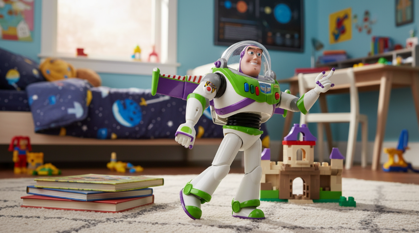 disney store interactive buzz lightyear talking figure