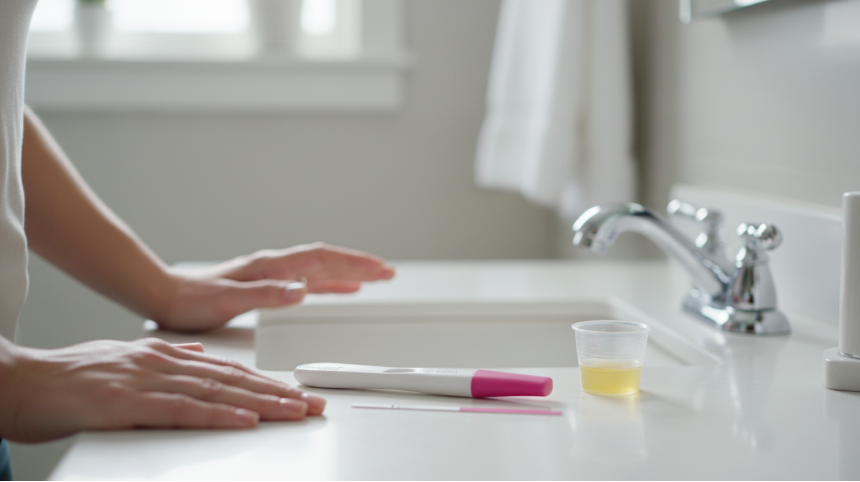 first response comfort check pregnancy test bundle featuring both early result sticks and easy to use strips.