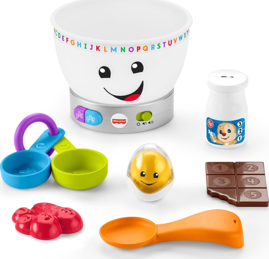 Best Educational Baby Toys for Learning & Pretend Play (Comparison Guide) fisher price magic color mixing bowl baby toy