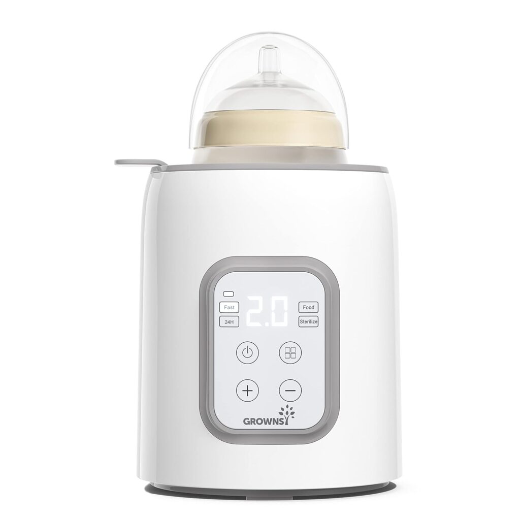 grownsy 8 in 1 baby bottle warmer fast heating breastmilk formula