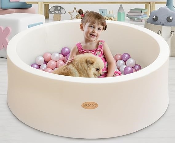 harbolle white memory foam ball pit