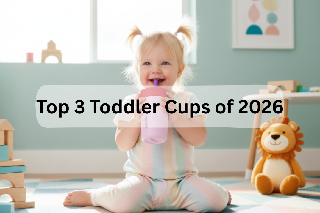 happy toddler drinking from best toddler cups 2026