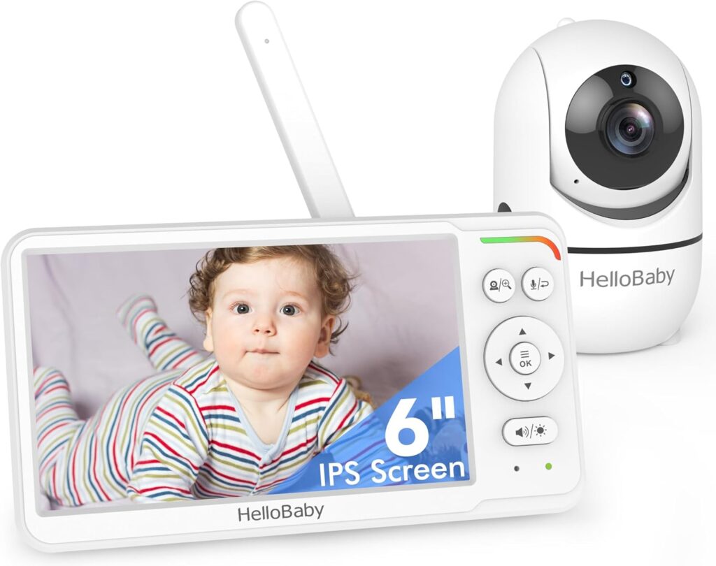 Best Non-WiFi Baby Monitors with Camera and Audio (Secure & Long-Range Comparison) hellobaby 6 inch baby monitor, large screen baby monitor no wifi, pan tilt baby camera