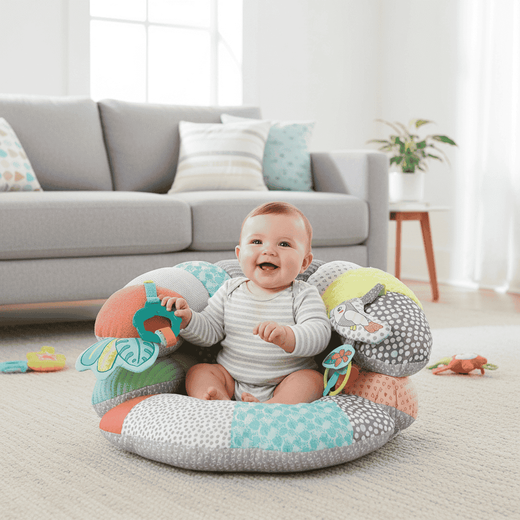 infantino 2 in 1 baby floor seat and infant positioner - baby edge