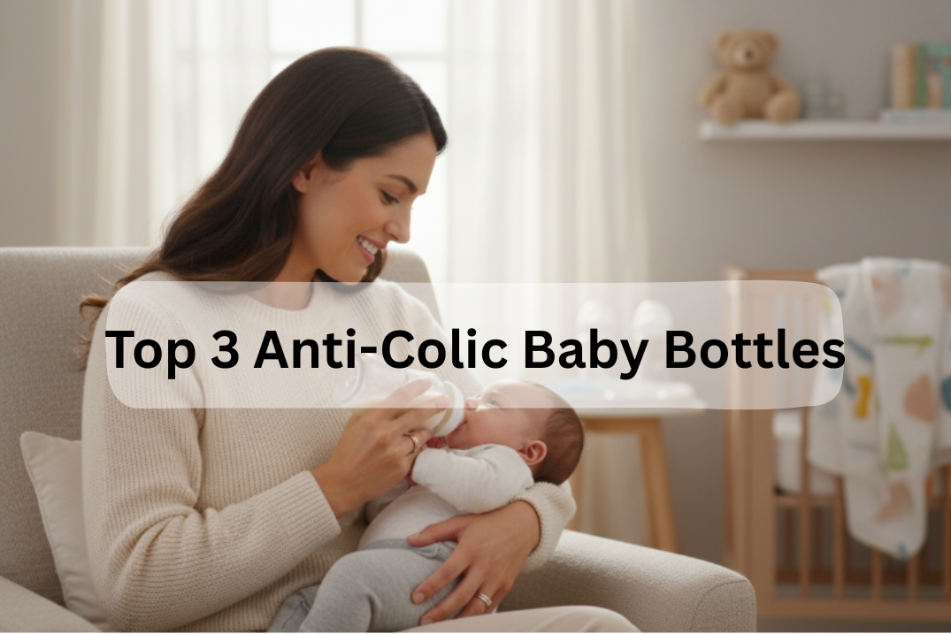 parent feeding baby with anti colic bottle 2026