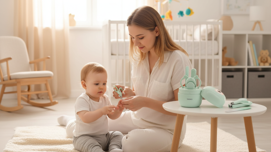 wxa 14 in 1 baby grooming kit pink