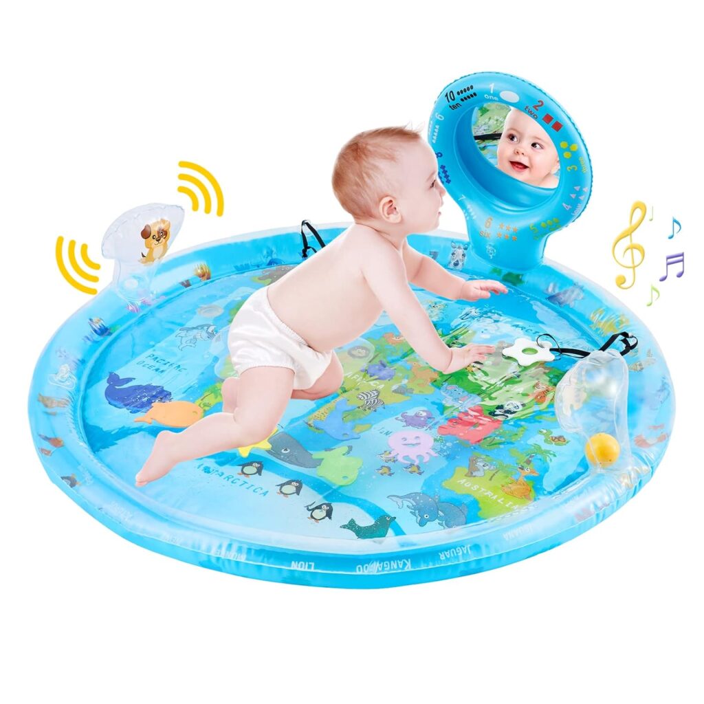 Best Baby Tummy Time Water Mats for Sensory Development extra large tummy time water mat with mirror