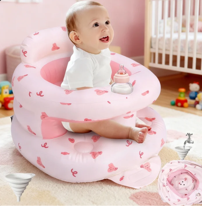 inflatable baby seat with water filled base - baby edge