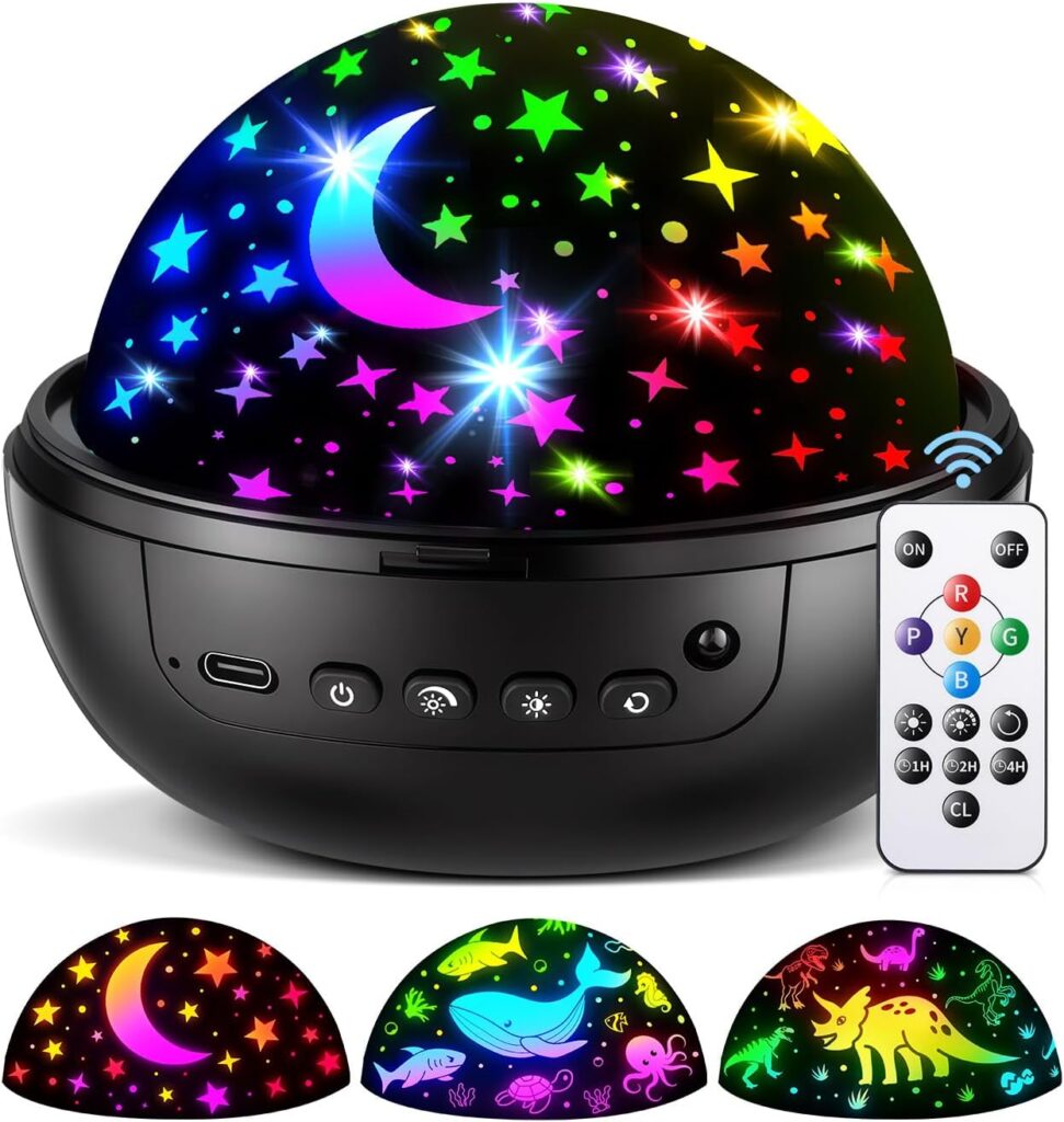 kids star projector night light, ceiling star night light for kids, coolnight night light projector