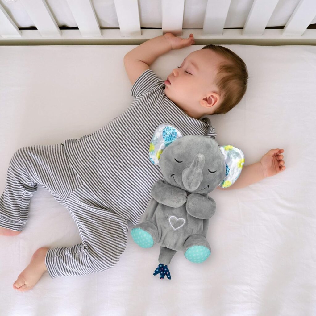 Top 5 Baby Sleep Soothers (Ultimate Comparison Guide) nuby animated sleeping elephant baby soother lullabies white noise