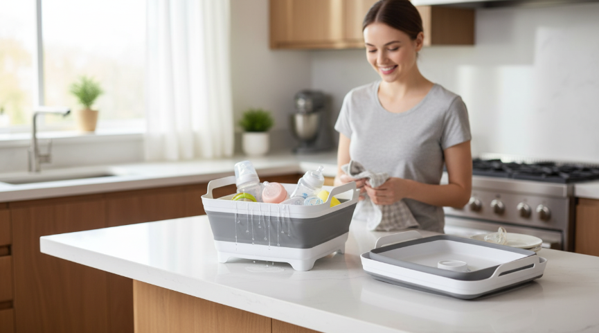 best collapsible wash basins for baby bottles